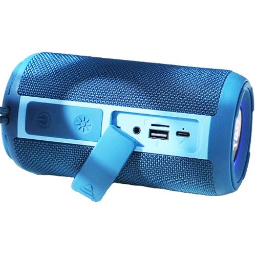 Bluetooth-колонка TG656 з RGB ПІДСВІЧУВАННЯМ,  speakerphone, радіо, blue
