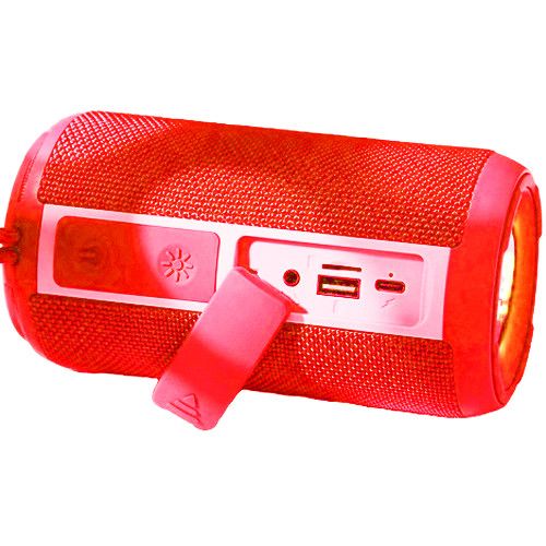 Bluetooth-колонка TG656 з RGB ПІДСВІЧУВАННЯМ,  speakerphone, радіо, red