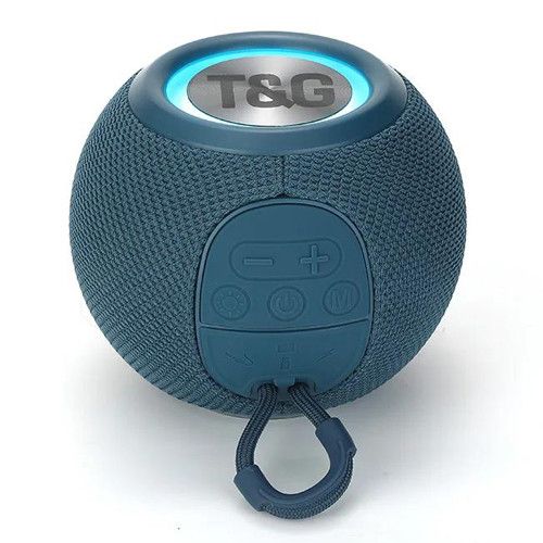 Bluetooth-колонка TG337 з RGB ПІДСВІЧУВАННЯМ,  speakerphone, радіо, blue