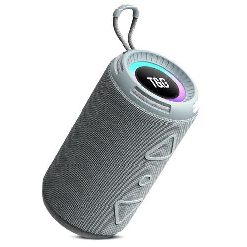 Bluetooth-колонка TG656 з RGB ПІДСВІЧУВАННЯМ,  speakerphone, радіо, grey