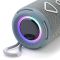 Bluetooth-колонка TG656 з RGB ПІДСВІЧУВАННЯМ,  speakerphone, радіо, grey