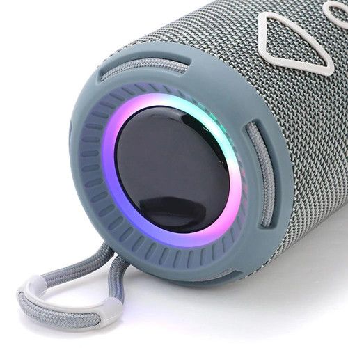 Bluetooth-колонка TG656 з RGB ПІДСВІЧУВАННЯМ,  speakerphone, радіо, grey