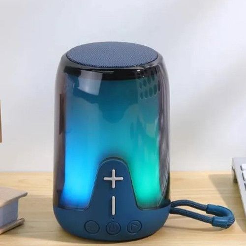 Bluetooth-колонка TG652 з RGB ПІДСВІЧУВАННЯМ,  speakerphone, радіо, blue
