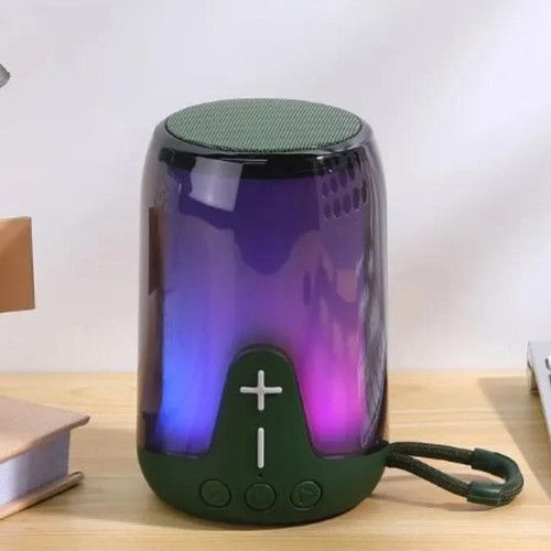 Bluetooth-колонка TG652 з RGB ПІДСВІЧУВАННЯМ,  speakerphone, радіо, green