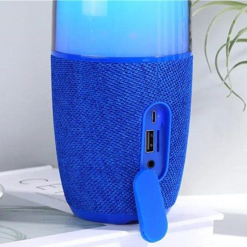 Bluetooth-колонка TG644 з RGB ПІДСВІЧУВАННЯМ,  speakerphone, радіо, blue