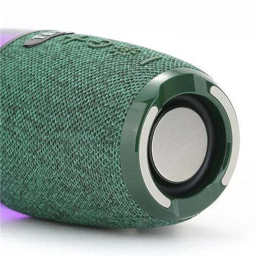 Bluetooth-колонка TG644 з RGB ПІДСВІЧУВАННЯМ,  speakerphone, радіо, green