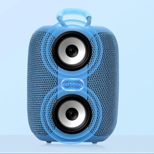 Bluetooth-колонка TG658 з RGB ПІДСВІЧУВАННЯМ,  speakerphone, радіо, blue