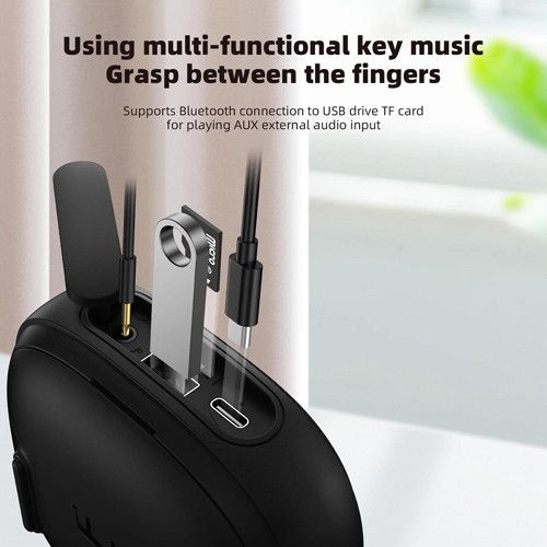 Bluetooth-колонка з навушниками TG813, з функцією speakerphone, радіо, black