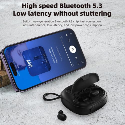 Bluetooth-колонка з навушниками TG813, з функцією speakerphone, радіо, black