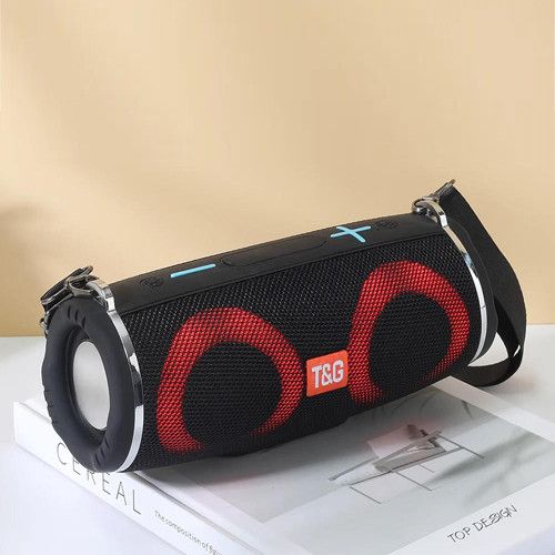 Bluetooth-колонка TG642 з RGB ПІДСВІЧУВАННЯМ,  speakerphone, радіо, black