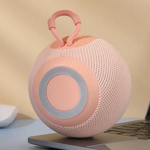 Bluetooth-колонка TG337 з RGB ПІДСВІЧУВАННЯМ,  speakerphone, радіо, pink