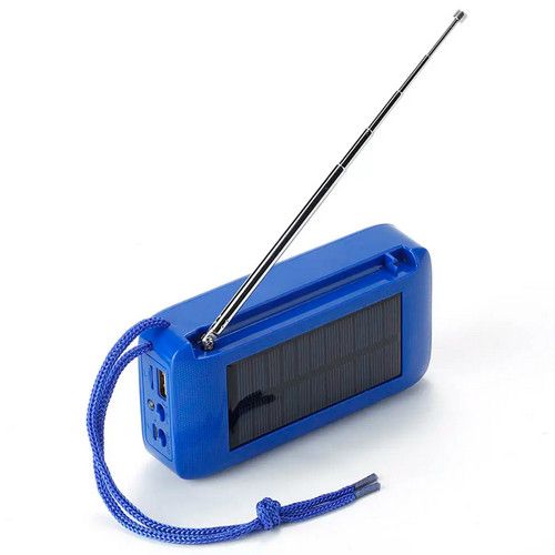 Bluetooth-колонка TG368, speakerphone, радіо, сонячна батарея, blue