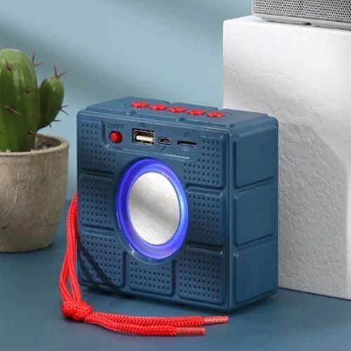 Bluetooth-колонка TG311 з RGB ПІДСВІЧУВАННЯМ,  speakerphone, радіо, blue