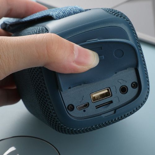 Bluetooth-колонка TG339 з RGB ПІДСВІЧУВАННЯМ,  speakerphone, радіо, blue