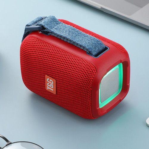 Bluetooth-колонка TG339 з RGB ПІДСВІЧУВАННЯМ,  speakerphone, радіо, red
