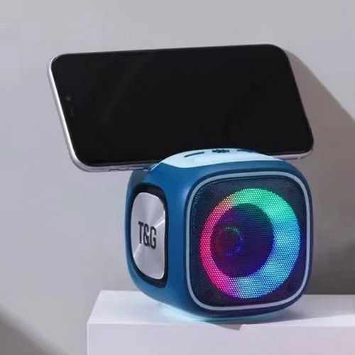 Bluetooth-колонка TG359 з RGB ПІДСВІЧУВАННЯМ,  speakerphone, радіо, blue