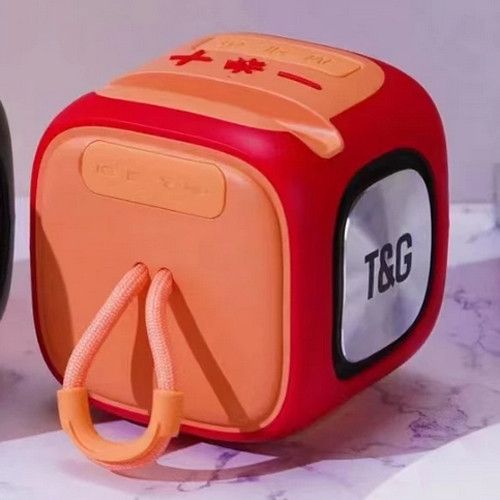 Bluetooth-колонка TG359 з RGB ПІДСВІЧУВАННЯМ,  speakerphone, радіо, red