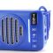 Bluetooth-колонка TG368, speakerphone, радіо, сонячна батарея, blue