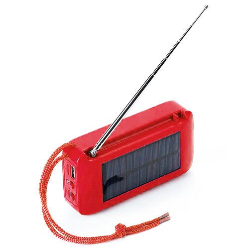 Bluetooth-колонка TG368, speakerphone, радіо, сонячна батарея, red