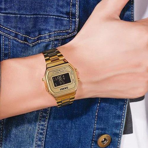 Годинники наручні 1647GDBK SKMEI, GOLD-BLACK