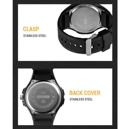 Годинники наручні 1761BKWT SKMEI, BLACK/WHITE