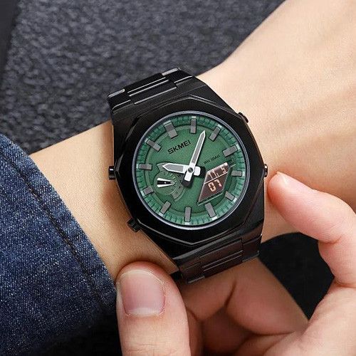 Годинники наручні 1816BKGNBK SKMEI, BLACK/GREEN-BLACK