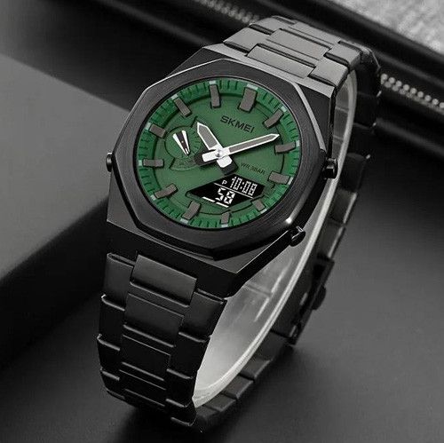 Годинники наручні 1816BKGNBK SKMEI, BLACK/GREEN-BLACK