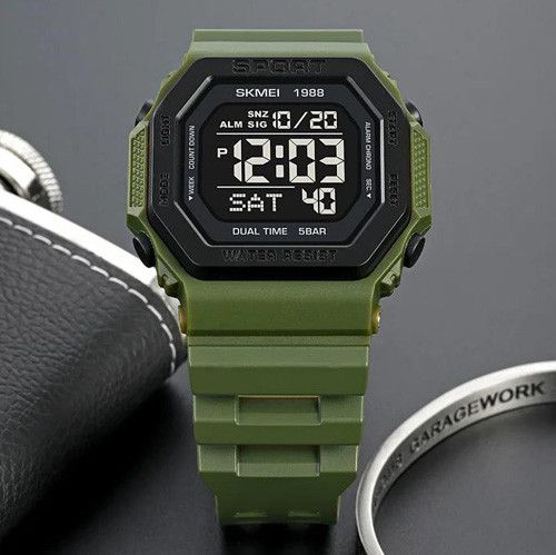 Годинники наручні 1988AG SKMEI, ARMY GREEN