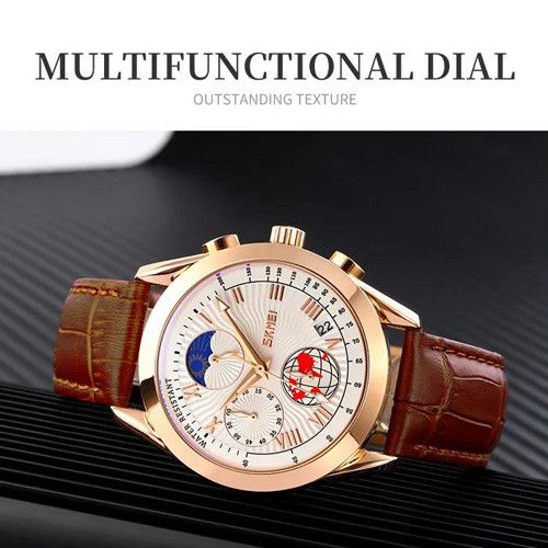 Годинники наручні 9236RGSI SKMEI, ROSE GOLD/SILVER