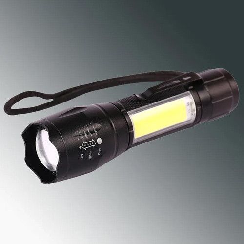 Ліхтар W601-XPE(Red)+COB(White), Li-Ion акумулятор, ЗП Type-C, zoom, Box