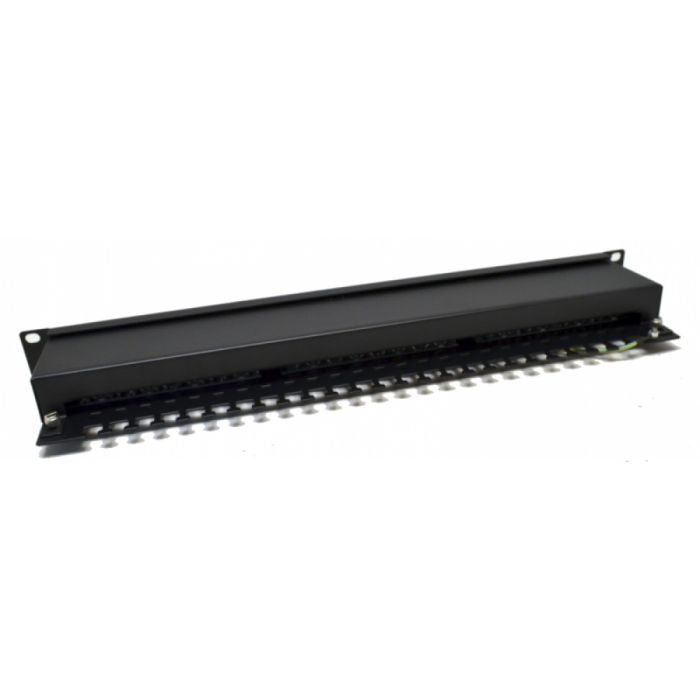 Патч-панель CMS 19" 24xRJ-45 FTP, кат. 5e з огранізатором кабелю