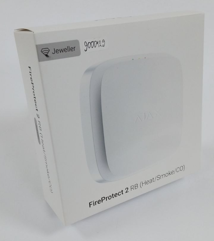 (Уцінка) Бездротовий датчик диму, температури та чадного газу Ajax FireProtect 2 RB (Heat/Smoke/CO) (8EU) White