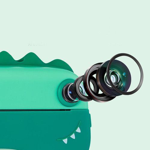 Дитячий фотоапарат з термодруком M05 GREEN DINOSAUR