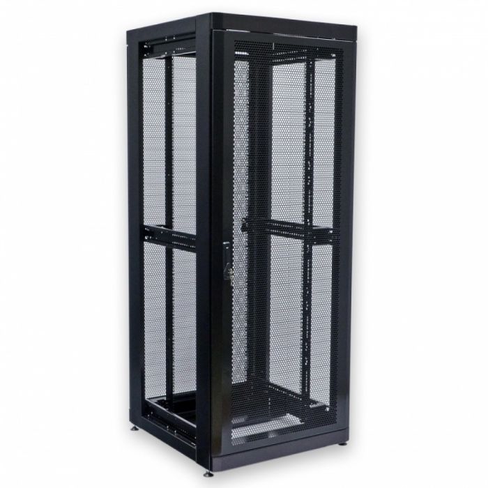 Шафа серверна CMS 42U 800 х 865 UA-MGSE4288PB з перфорованими дверима для мережевого обладнання