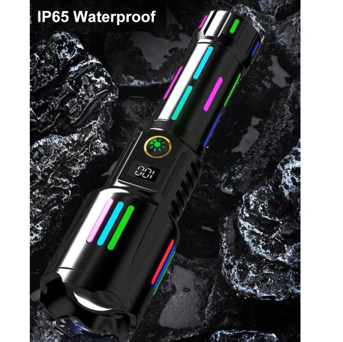 Ліхтар NIGHT VISION FLUORESCENCE W515-PM10-TG, Power Bank,, індикація заряду, 1x26650, ЗП Type-C, zoom, Box