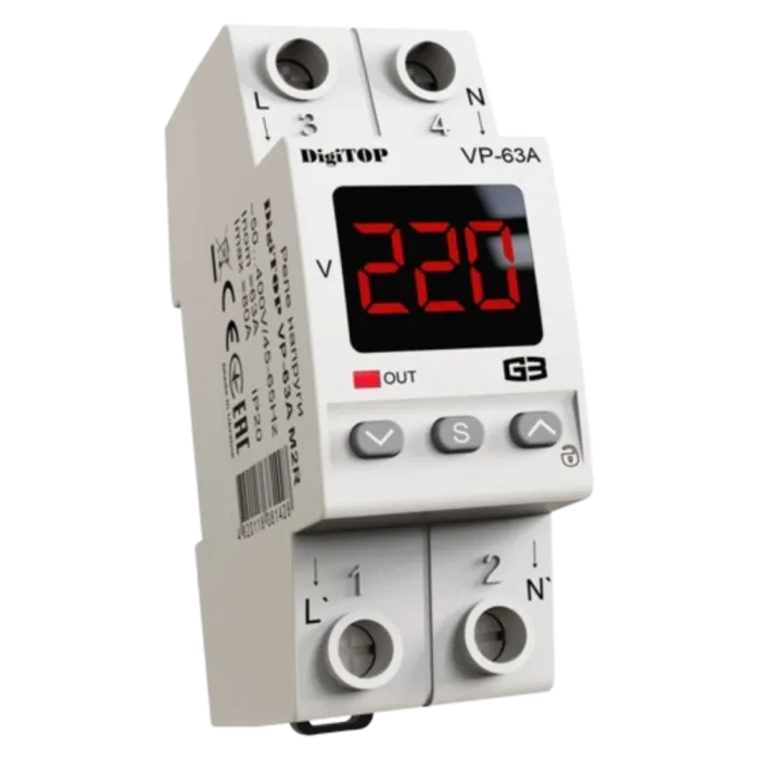 DigiTOP VP-63A M2R Реле напруги