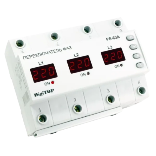 DigiTop PS-63A Перемикач фаз
