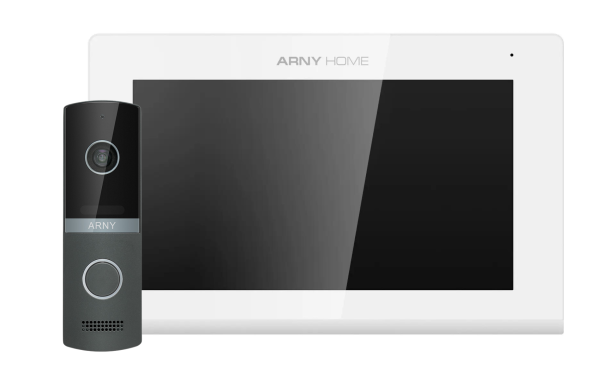 Комплект домофонний ARNY AVD-7423A Wi-Fi (AVD-742A 7" Wi-Fi IPS + AVP-NG230 2Мп), White + Graphite