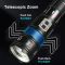 Ліхтар NIGHT VISION FLUORESCENCE AK177-WHITE LASER LED PM60-TG, 8x18650 3.7V, Power Bank, ЗП Type-C, zoom, 5 фільтрів
