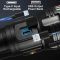 Ліхтар NIGHT VISION FLUORESCENCE AK177-WHITE LASER LED PM60-TG, 8x18650 3.7V, Power Bank, ЗП Type-C, zoom, 5 фільтрів