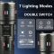 Ліхтар NIGHT VISION FLUORESCENCE AK177-WHITE LASER LED PM60-TG, 8x18650 3.7V, Power Bank, ЗП Type-C, zoom, 5 фільтрів