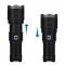 Ліхтар AK138 WHITE LASER LED PM60-TG, 4х18650, power bank, індикація заряду, ЗП Type-C, zoom, Box