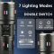 Ліхтар NIGHT VISION FLUORESCENCE AK178-1-WHITE LASER LED PM60-TG+COB, 4x18650, Power Bank, ЗП Type-C, zoom, 5 фільтрів