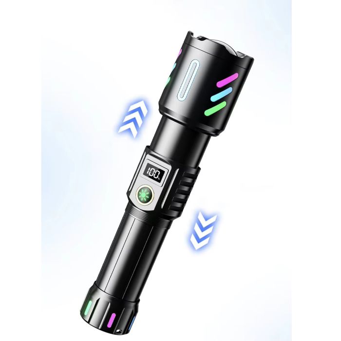Ліхтар NIGHT VISION FLUORESCENCE W514/1143-WHITE LASER LED PM10-TG, 1x26650, Power Bank, ЗП Type-C, zoom
