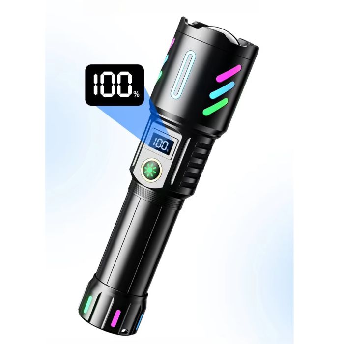 Ліхтар NIGHT VISION FLUORESCENCE W514/1143-WHITE LASER LED PM10-TG, 1x26650, Power Bank, ЗП Type-C, zoom