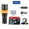 Ліхтар NIGHT VISION FLUORESCENCE AK178-1-WHITE LASER LED PM60-TG+COB, 4x18650, Power Bank, ЗП Type-C, zoom, 5 фільтрів