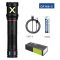 Ліхтар PLD-CA166-3 1 РЕЖИМ WHITE LASER LED PM10-TG, 1х18650, індикація заряду, ЗУ Type-C, zoom, Box