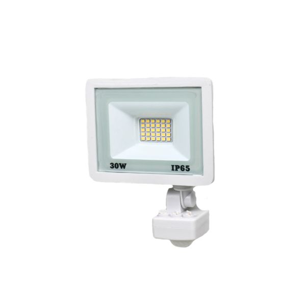 Прожектор світлодіодний Lightwell LW-FL-W-30-S 30 W з датчиком руху