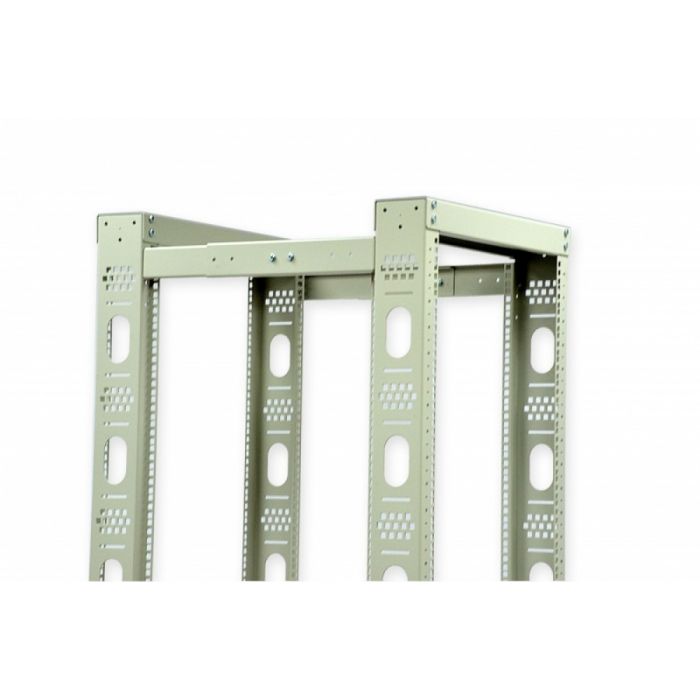 Стійка подвійна CMS UA-OF24-D-GR 24U сіра (без ніг)