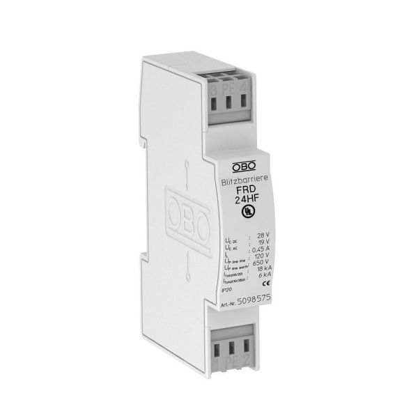 Грозозахист OBO Bettermann 24В, Тип FRD 24 HF (5098575)